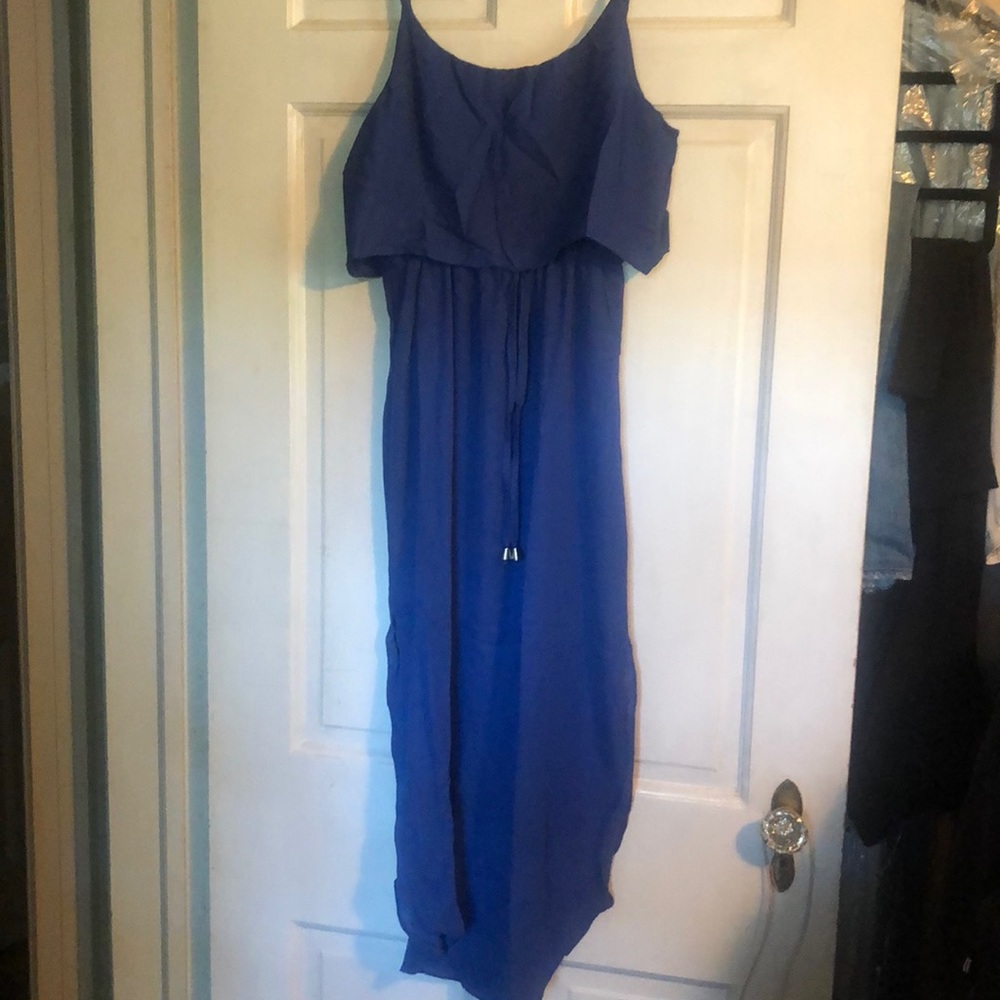 Women's Adjustable Strappy Split Maxi dress
